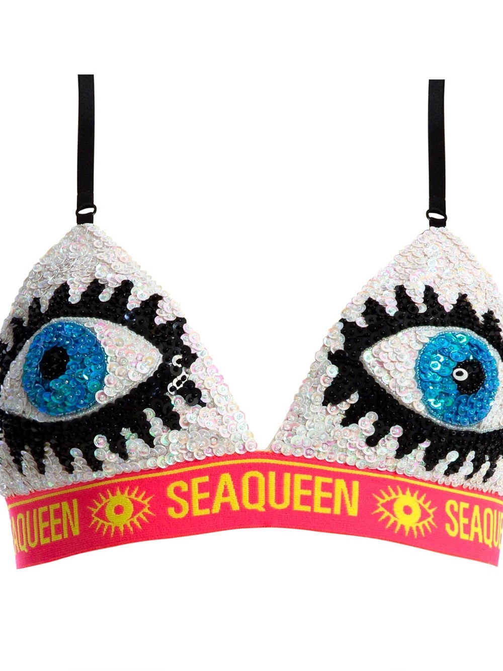 Sea queen AVA BRA - WHITE EVIL EYE